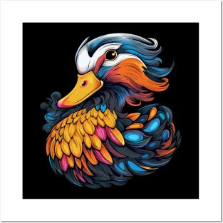 Mandarin Duck Smiling Posters and Art